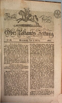 Frankfurter Ober-Post-Amts-Zeitung Mittwoch 4. März 1818