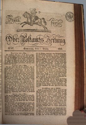 Frankfurter Ober-Post-Amts-Zeitung Sonntag 8. März 1818