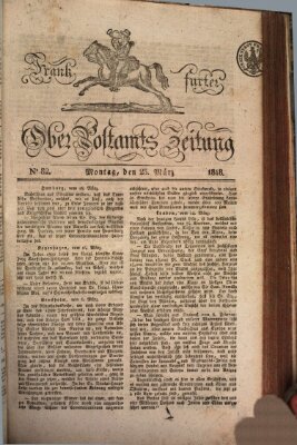 Frankfurter Ober-Post-Amts-Zeitung Montag 23. März 1818