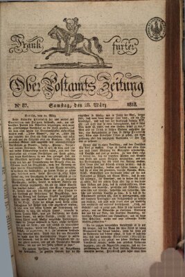 Frankfurter Ober-Post-Amts-Zeitung Samstag 28. März 1818