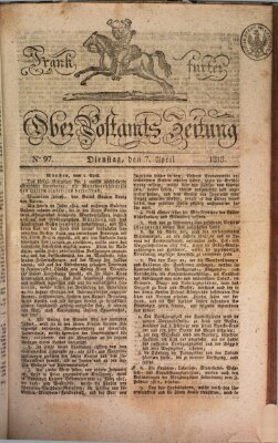 Frankfurter Ober-Post-Amts-Zeitung Dienstag 7. April 1818