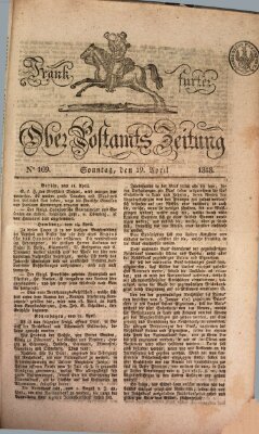 Frankfurter Ober-Post-Amts-Zeitung Sonntag 19. April 1818