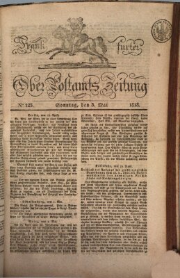 Frankfurter Ober-Post-Amts-Zeitung Sonntag 3. Mai 1818