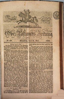 Frankfurter Ober-Post-Amts-Zeitung Samstag 16. Mai 1818