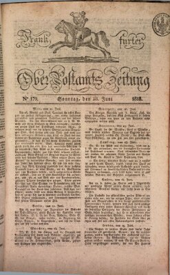 Frankfurter Ober-Post-Amts-Zeitung Sonntag 28. Juni 1818