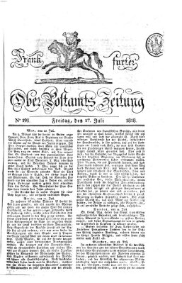 Frankfurter Ober-Post-Amts-Zeitung Freitag 17. Juli 1818