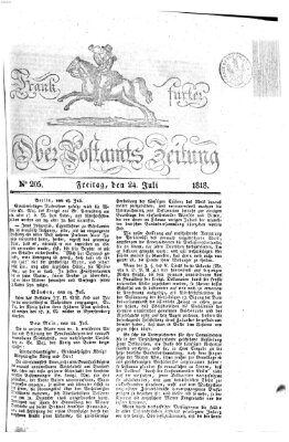 Frankfurter Ober-Post-Amts-Zeitung Freitag 24. Juli 1818