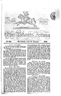 Frankfurter Ober-Post-Amts-Zeitung Mittwoch 12. August 1818