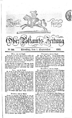 Frankfurter Ober-Post-Amts-Zeitung Dienstag 1. September 1818