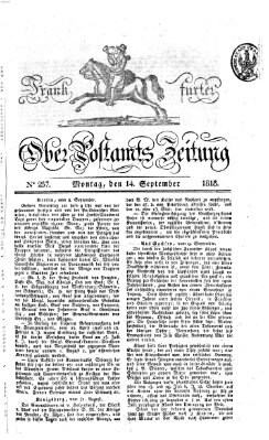 Frankfurter Ober-Post-Amts-Zeitung Montag 14. September 1818