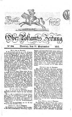 Frankfurter Ober-Post-Amts-Zeitung Montag 21. September 1818