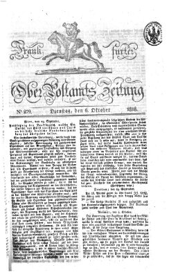 Frankfurter Ober-Post-Amts-Zeitung Dienstag 6. Oktober 1818