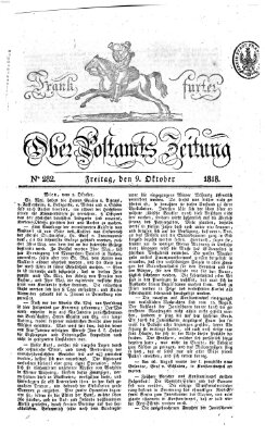 Frankfurter Ober-Post-Amts-Zeitung Freitag 9. Oktober 1818