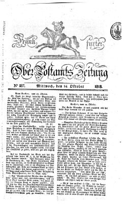 Frankfurter Ober-Post-Amts-Zeitung Mittwoch 14. Oktober 1818