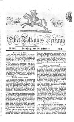 Frankfurter Ober-Post-Amts-Zeitung Dienstag 20. Oktober 1818