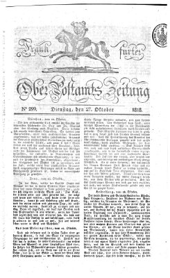 Frankfurter Ober-Post-Amts-Zeitung Dienstag 27. Oktober 1818