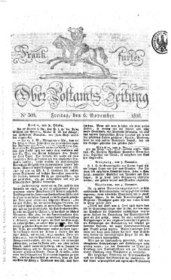 Frankfurter Ober-Post-Amts-Zeitung Freitag 6. November 1818