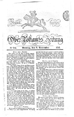 Frankfurter Ober-Post-Amts-Zeitung Montag 9. November 1818