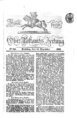 Frankfurter Ober-Post-Amts-Zeitung Samstag 12. Dezember 1818