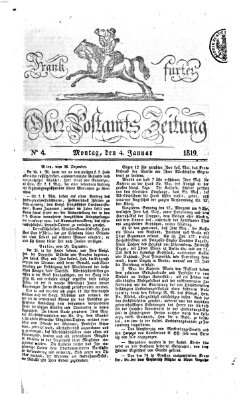 Frankfurter Ober-Post-Amts-Zeitung Montag 4. Januar 1819