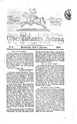 Frankfurter Ober-Post-Amts-Zeitung Mittwoch 6. Januar 1819