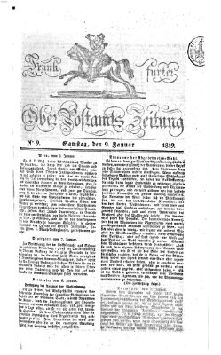 Frankfurter Ober-Post-Amts-Zeitung Samstag 9. Januar 1819