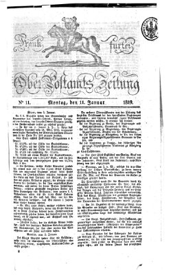 Frankfurter Ober-Post-Amts-Zeitung Montag 11. Januar 1819