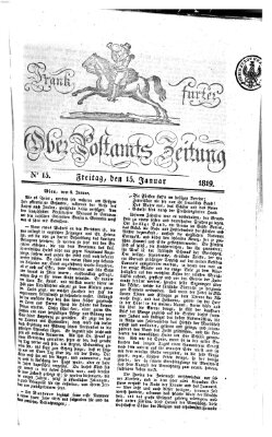 Frankfurter Ober-Post-Amts-Zeitung Freitag 15. Januar 1819