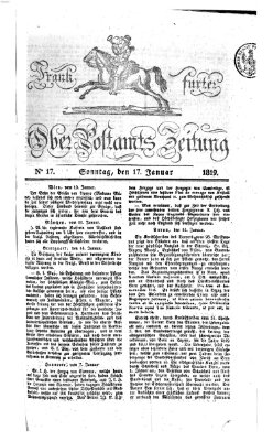 Frankfurter Ober-Post-Amts-Zeitung Sonntag 17. Januar 1819