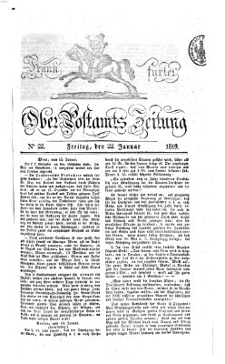 Frankfurter Ober-Post-Amts-Zeitung Freitag 22. Januar 1819