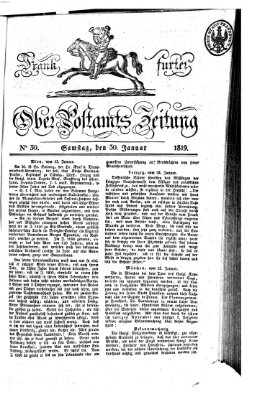 Frankfurter Ober-Post-Amts-Zeitung Samstag 30. Januar 1819