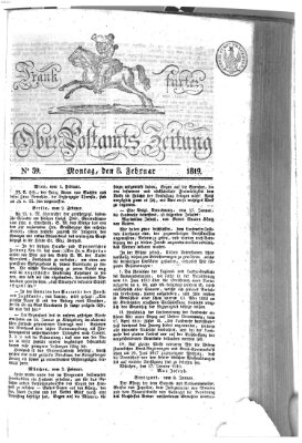 Frankfurter Ober-Post-Amts-Zeitung Montag 8. Februar 1819