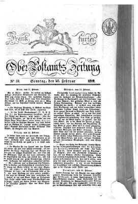 Frankfurter Ober-Post-Amts-Zeitung Sonntag 28. Februar 1819