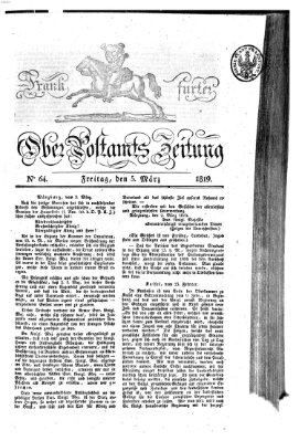 Frankfurter Ober-Post-Amts-Zeitung Freitag 5. März 1819