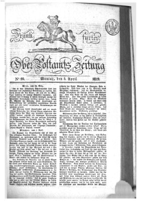 Frankfurter Ober-Post-Amts-Zeitung Montag 5. April 1819