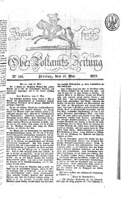 Frankfurter Ober-Post-Amts-Zeitung Freitag 21. Mai 1819