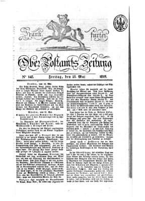 Frankfurter Ober-Post-Amts-Zeitung Freitag 28. Mai 1819