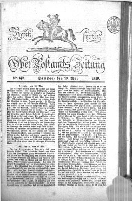 Frankfurter Ober-Post-Amts-Zeitung Samstag 29. Mai 1819