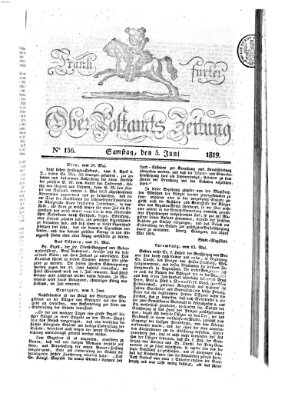 Frankfurter Ober-Post-Amts-Zeitung Samstag 5. Juni 1819