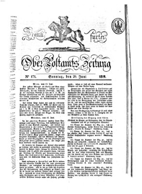 Frankfurter Ober-Post-Amts-Zeitung Sonntag 20. Juni 1819