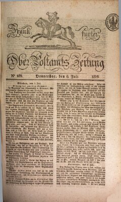 Frankfurter Ober-Post-Amts-Zeitung Donnerstag 8. Juli 1819