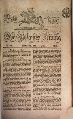 Frankfurter Ober-Post-Amts-Zeitung Sonntag 11. Juli 1819