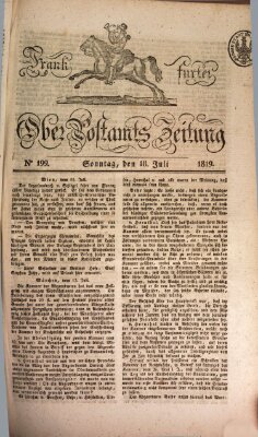 Frankfurter Ober-Post-Amts-Zeitung Sonntag 18. Juli 1819