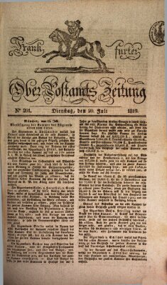 Frankfurter Ober-Post-Amts-Zeitung Dienstag 20. Juli 1819