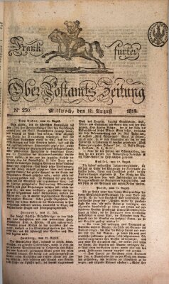 Frankfurter Ober-Post-Amts-Zeitung Mittwoch 18. August 1819