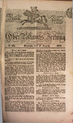 Frankfurter Ober-Post-Amts-Zeitung Montag 23. August 1819