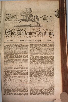 Frankfurter Ober-Post-Amts-Zeitung Montag 30. August 1819