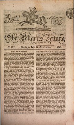 Frankfurter Ober-Post-Amts-Zeitung Freitag 24. September 1819