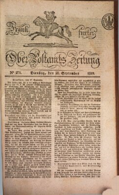 Frankfurter Ober-Post-Amts-Zeitung Dienstag 28. September 1819