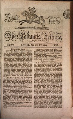 Frankfurter Ober-Post-Amts-Zeitung Freitag 22. Oktober 1819